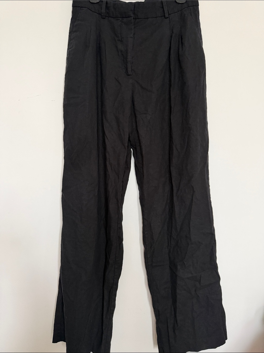 Women’s Open Edit Nordstrom Linen Blend Black pants Size 12
